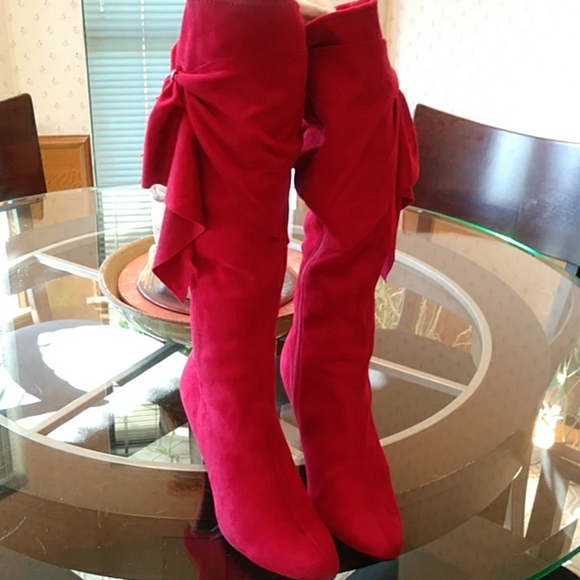 Impo Shoes - IMPO RED KNEE HIGH 9 BOOTS